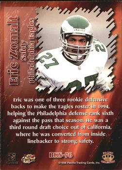 1996 Pacific Dynagon - Best Kept Secrets #BKS-76 Eric Zomalt Back