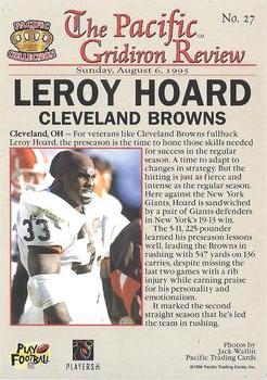 1996 Pacific Gridiron - Gold #27 Leroy Hoard Back