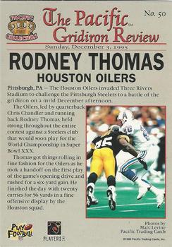 1996 Pacific Gridiron - Gold #50 Rodney Thomas Back
