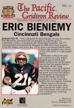 1996 Pacific Gridiron - Red #22 Eric Bieniemy Back