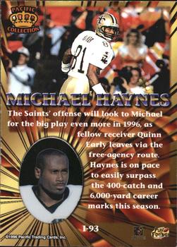 1996 Pacific Invincible - Bronze #I-93 Michael Haynes Back