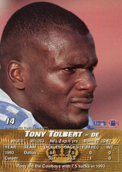 1994 Pacific #14 Tony Tolbert Back