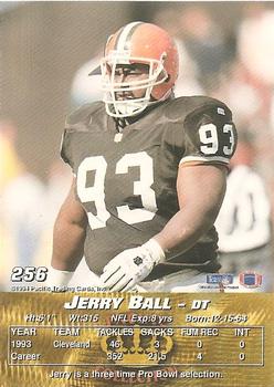 1994 Pacific #256 Jerry Ball Back