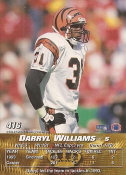 1994 Pacific #416 Darryl Williams Back