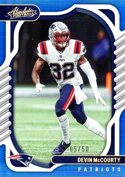 2022 Panini Absolute - Spectrum Blue #76 Devin McCourty Front