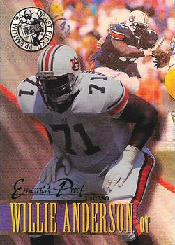 1996 Press Pass - Holofoil Emerald Proofs #42 Willie Anderson Front