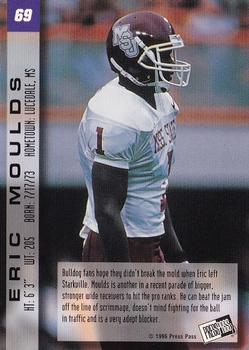 1996 Press Pass Paydirt #69 Eric Moulds Back