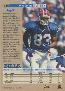 1996 Pro Line - Headliners #134 Andre Reed Back