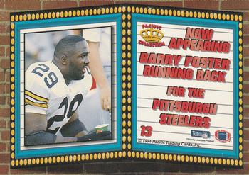 1994 Pacific - Marquee Prisms #13 Barry Foster Back