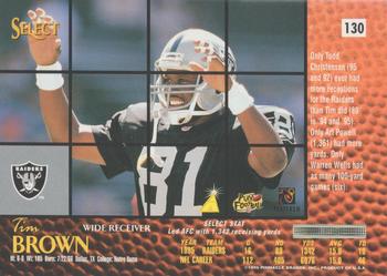 1996 Select - Artist's Proofs #130 Tim Brown Back