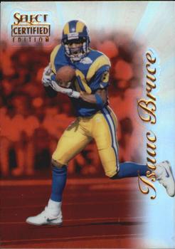 1996 Select Certified - Mirror Red Premium Stock #1 Isaac Bruce Front