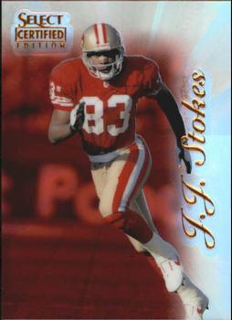 1996 Select Certified - Mirror Red Premium Stock #39 J.J. Stokes Front