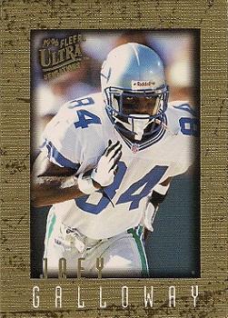 1996 Ultra Sensations - Marble Gold #94 Joey Galloway Front