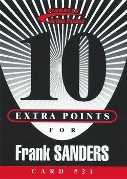 1997 Action Packed - Extra Points 10 #21 Frank Sanders Front