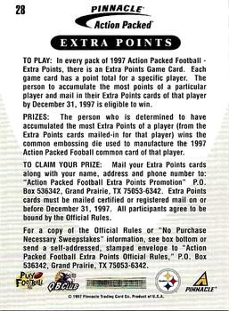 1997 Action Packed - Extra Points 10 #28 Kordell Stewart Back