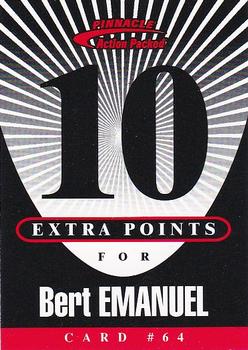 1997 Action Packed - Extra Points 10 #64 Bert Emanuel Front