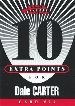 1997 Action Packed - Extra Points 10 #73 Dale Carter Front