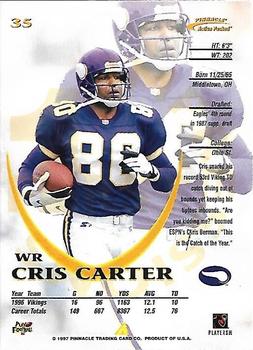 1997 Action Packed - First Impressions #35 Cris Carter Back