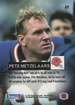 1994 Playoff #49 Pete Metzelaars Back