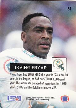 1994 Playoff #61 Irving Fryar Back