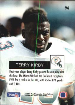 1994 Playoff #94 Terry Kirby Back