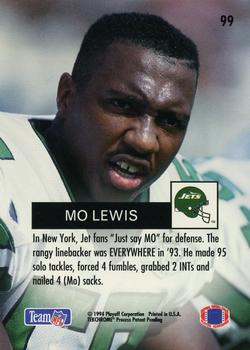1994 Playoff #99 Mo Lewis Back