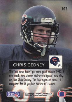 1994 Playoff #102 Chris Gedney Back