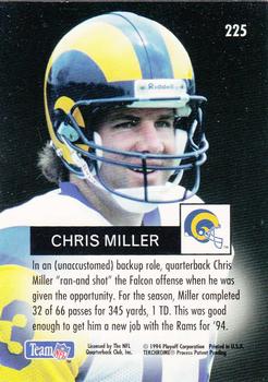 1994 Playoff #225 Chris Miller Back