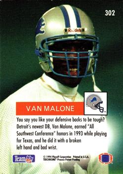 1994 Playoff #302 Van Malone Back