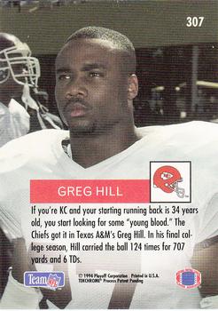 1994 Playoff #307 Greg Hill Back