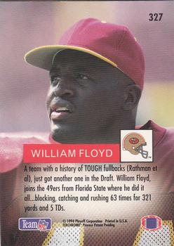 1994 Playoff #327 William Floyd Back