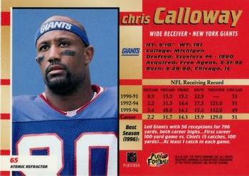 1997 Bowman's Best - Atomic Refractors #65 Chris Calloway Back