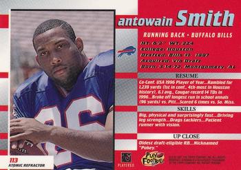 1997 Bowman's Best - Atomic Refractors #113 Antowain Smith Back