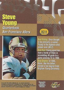 1997 Bowman's Best - Cuts Refractors #BC14 Steve Young Back