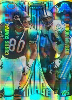 1997 Bowman's Best - Mirror Images Atomic Refractors #MI8 Curtis Conway / Herman Moore / Terry Glenn / Tim Brown Front