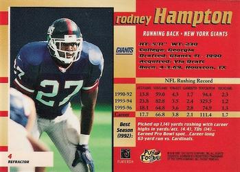 1997 Bowman's Best - Refractors #4 Rodney Hampton Back