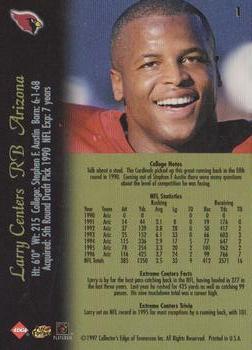 1997 Collector's Edge Extreme - 50-Point #1 Larry Centers Back