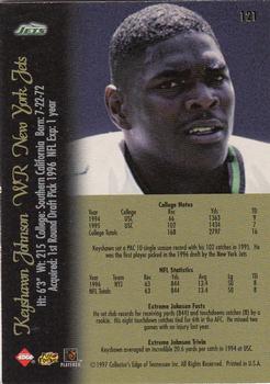 1997 Collector's Edge Extreme - 50-Point #121 Keyshawn Johnson Back