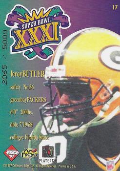 1997 Collector's Edge Masters - Packers Super Bowl XXXI #17 LeRoy Butler Back