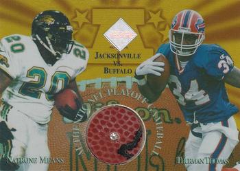 1997 Collector's Edge Masters - Playoff Game Ball Diamond #1 Natrone Means / Thurman Thomas Front