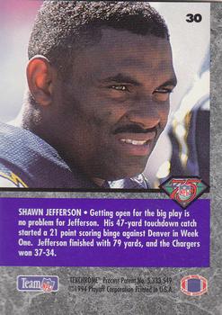 1994 Playoff Contenders #30 Shawn Jefferson Back