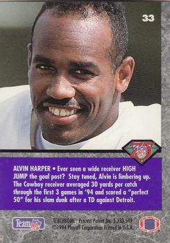 1994 Playoff Contenders #33 Alvin Harper Back