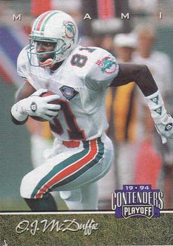 1994 Playoff Contenders #35 O.J. McDuffie Front