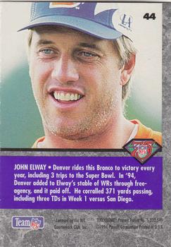 1994 Playoff Contenders #44 John Elway Back