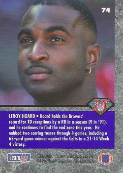 1994 Playoff Contenders #74 Leroy Hoard Back