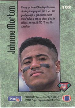 1994 Playoff Contenders #102 Johnnie Morton Back