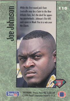 1994 Playoff Contenders #110 Joe Johnson Back