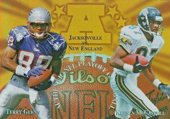 1997 Collector's Edge Masters - Playoff Game Ball Holofoil Proofs #9 Terry Glenn / Keenan McCardell Front