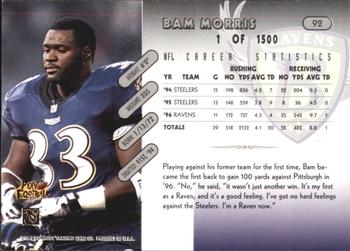 1997 Donruss - Press Proofs Silver #92 Bam Morris Back