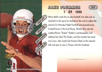 1997 Donruss - Press Proofs Silver #217 Jake Plummer Back